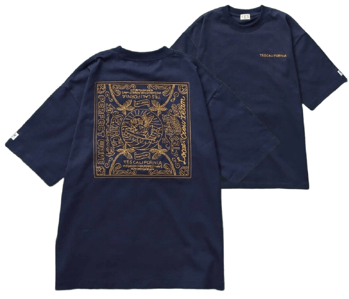 TES05_C-25574304　BANDANA EMB BIG T-SHIRT