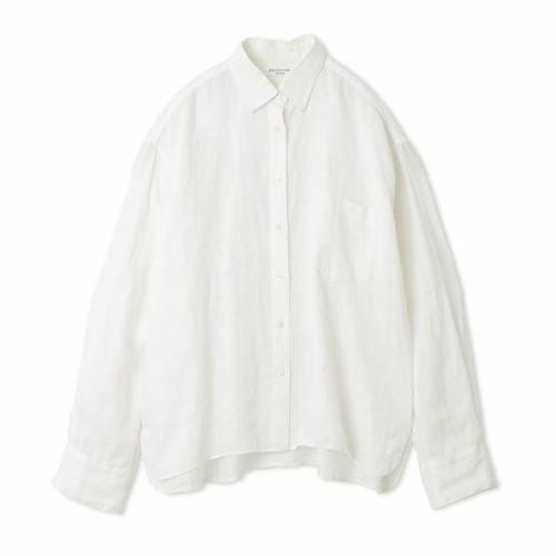 MiLaOwen ミラオーウェン 麻100% シャツ M ネイビー 極美品 Mila Owen - MiLaOwen ミラオーウェン 麻100% シャツ M ネイビー 極美