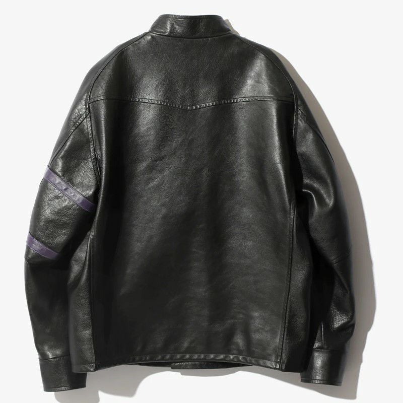 NEEDLES/ニードルズ】LETTERMAN JACKET - COWHIDE LTHR・NS078(M・Lサイズ)