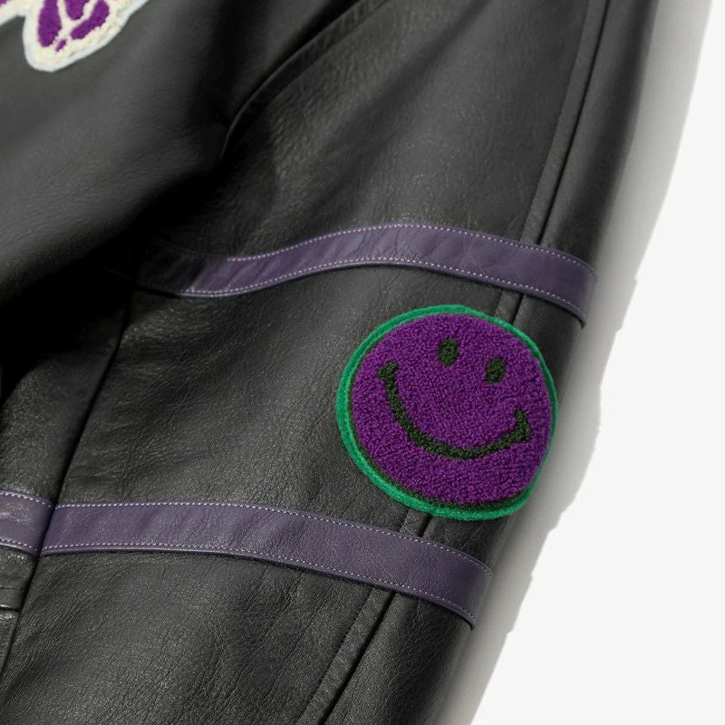 NEEDLES/ニードルズ】LETTERMAN JACKET - COWHIDE LTHR・NS078(M・Lサイズ)