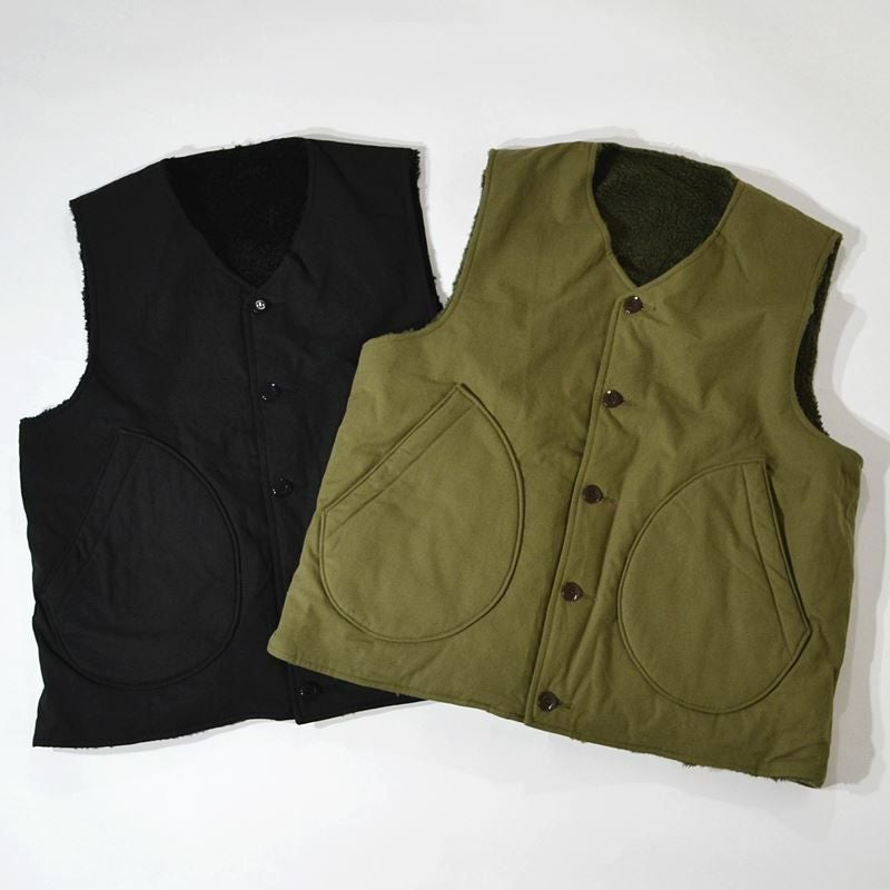KAPITAL ベスト ボアベスト ミリタリーベスト　カーキ　サイズ2(M) Kapital vest women – HARUYAMA