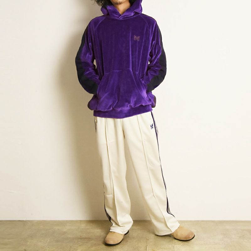 Needles / ニードルス | TRACK HOODY - C/PE VELOUR トラックフーディー | 2 | パープル | レディース NEEDLES(ニードルズ)TRACK HOODY - C/PE VELOUR | B'2nd（ビーセカンド