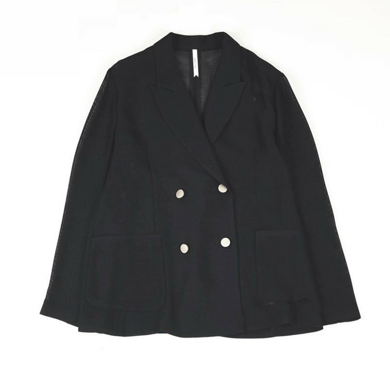Dignite collier/ディニテコリエ】メッシュダブルジャケット・80242100