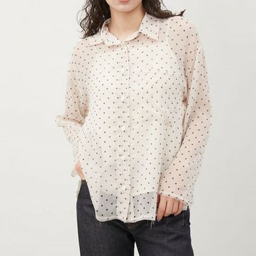 最終値下げ‼️ミラオーウェン ドットブラウス サイズ1 Amazon | [ミラオーウェン] シアーDOTシャツ 09WFB242149 レディース