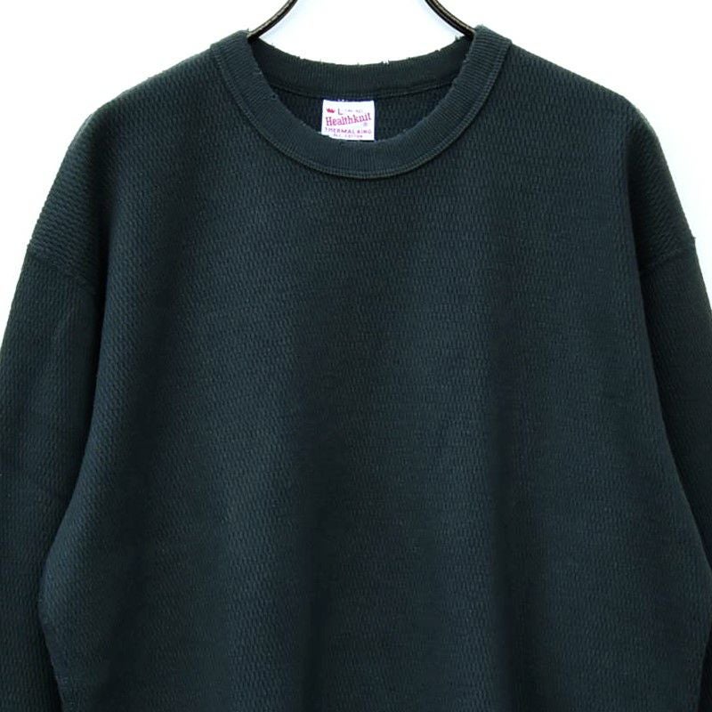 HEALTHKNIT/ヘルスニット】THERMAL KING RASCHEL HONEYCOMB CREWNECK L