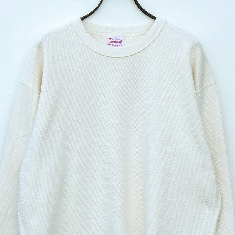HEALTHKNIT/ヘルスニット】THERMAL KING RASCHEL HONEYCOMB CREWNECK L