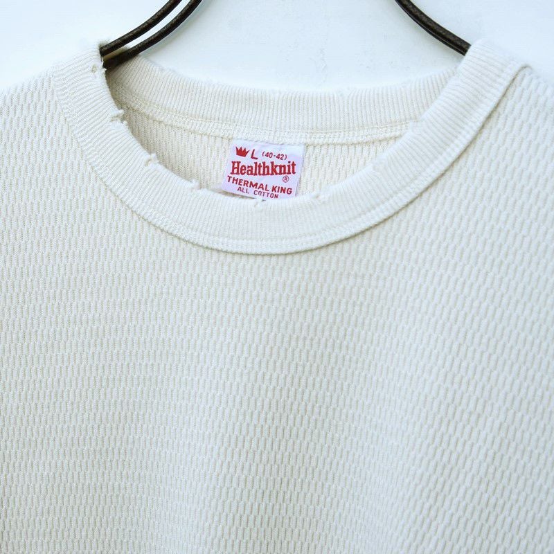 HEALTHKNIT/ヘルスニット】THERMAL KING RASCHEL HONEYCOMB CREWNECK L