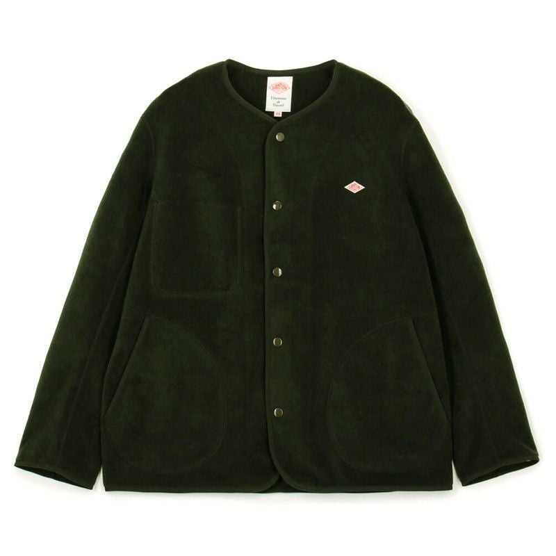 DANTON/ダントン】MEN'S FLEECE COLLARLESS JACKET・JD-8939-2