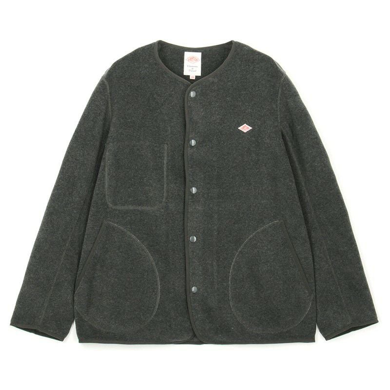 DANTON/ダントン】MEN'S FLEECE COLLARLESS JACKET・JD-8939-2