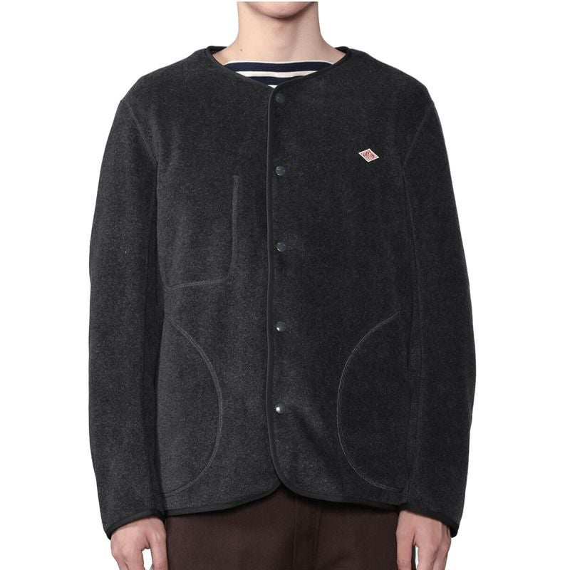 DANTON/ダントン】MEN'S FLEECE COLLARLESS JACKET・JD-8939-2