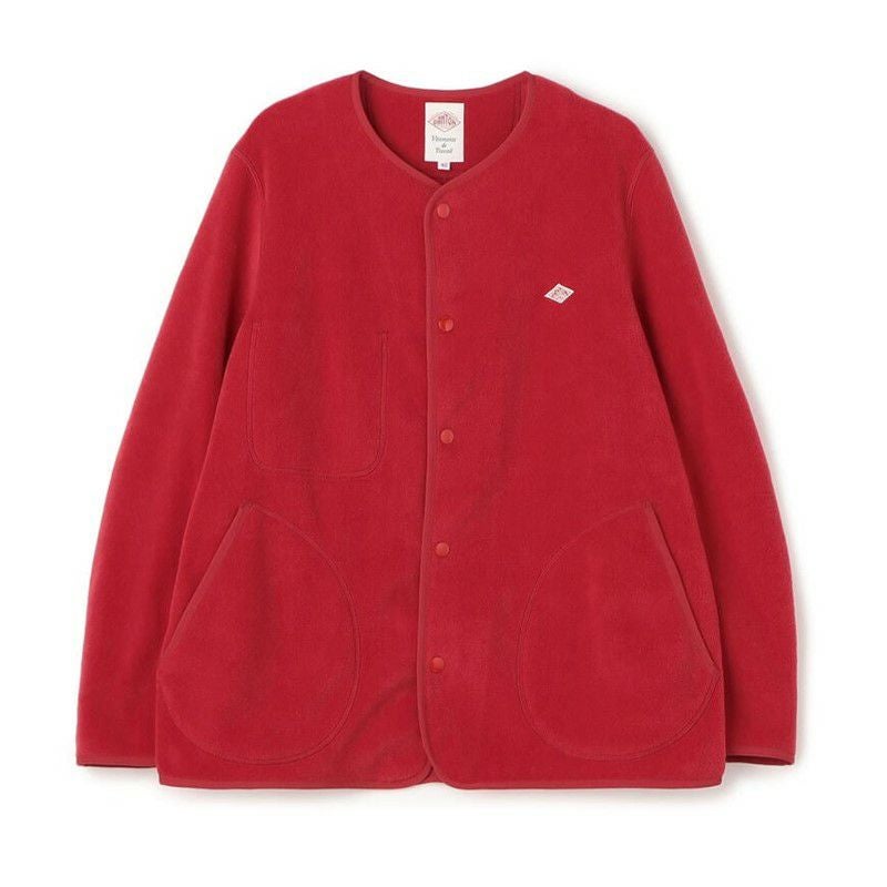 DANTON/ダントン】WOMEN'S FLEECE COLLARLESS JACKET・JD-8911-2