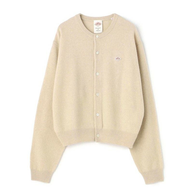 の*ん様 【新品タグ付き】DANTON（ダントン）ウールカーディガン　ベージュ DANTON/ダントン】WOMEN'S LAMBSWOOL CREW NECK KNIT CARDIGAN・DT