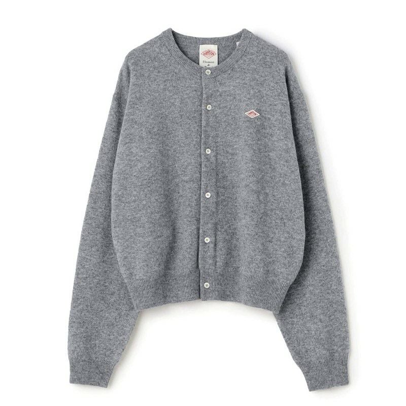 DANTON/ダントン】WOMEN'S LAMBSWOOL CREW NECK KNIT CARDIGAN・DT