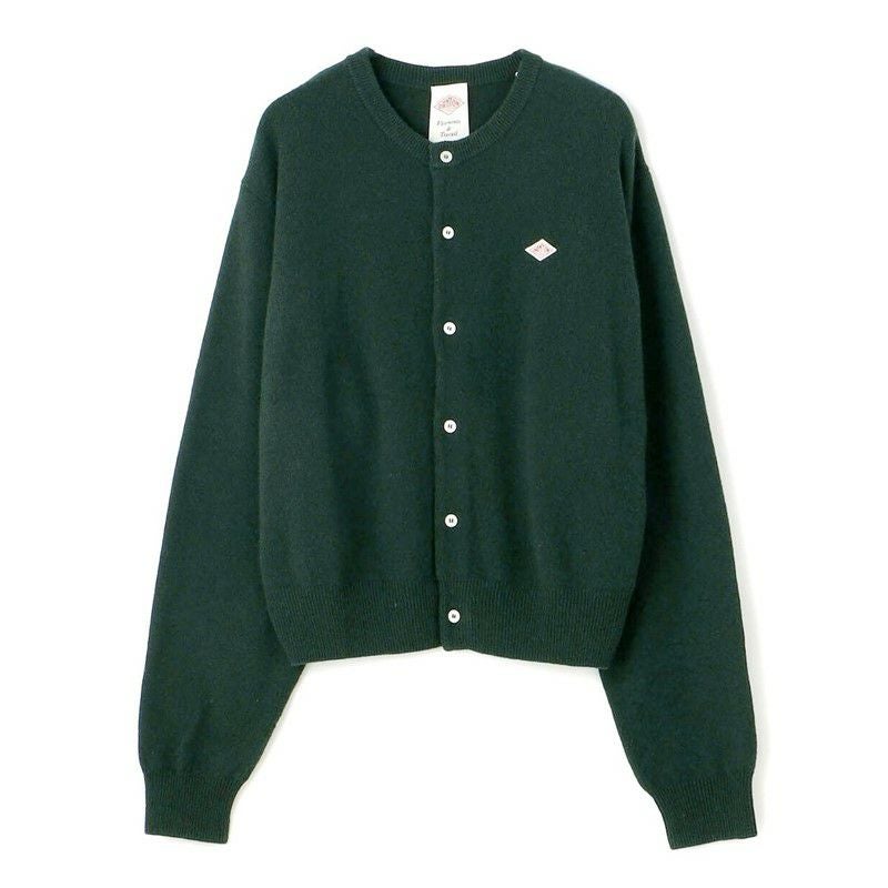 DANTON/ダントン】WOMEN'S LAMBSWOOL CREW NECK KNIT CARDIGAN・DT