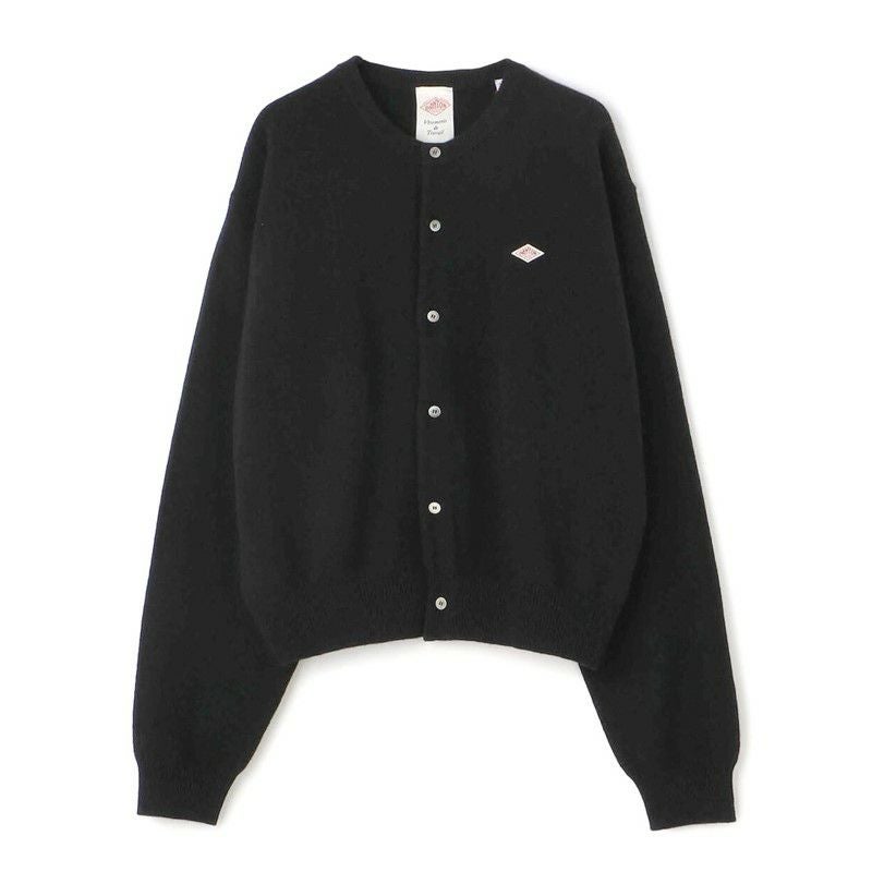 DANTON/ダントン】WOMEN'S LAMBSWOOL CREW NECK KNIT CARDIGAN・DT