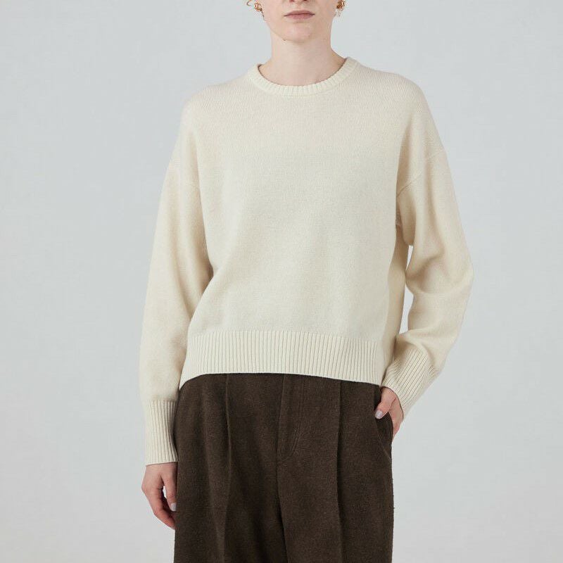 MACPHEE/マカフィーNZ LAMBS 9G クルーネックプルオーバー