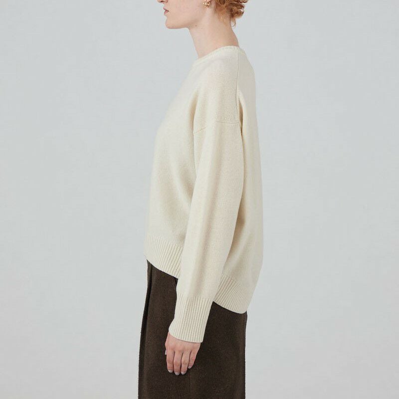 MACPHEE/マカフィーNZ LAMBS 9G クルーネックプルオーバー