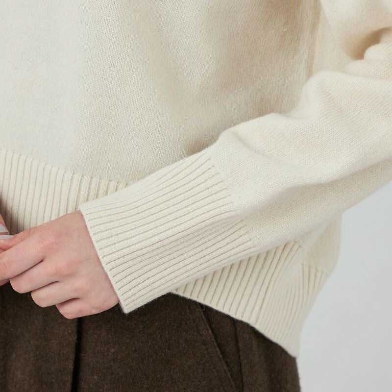 MACPHEE/マカフィーNZ LAMBS 9G クルーネックプルオーバー