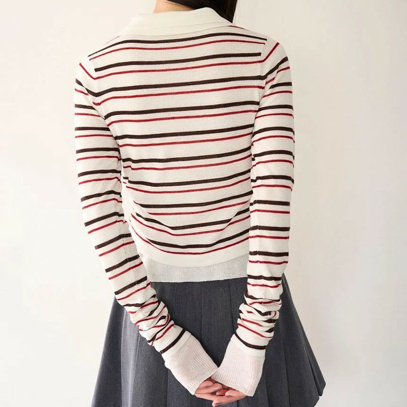 SNIDEL/スナイデル】Sustainableレイヤードポロニットプルオーバー