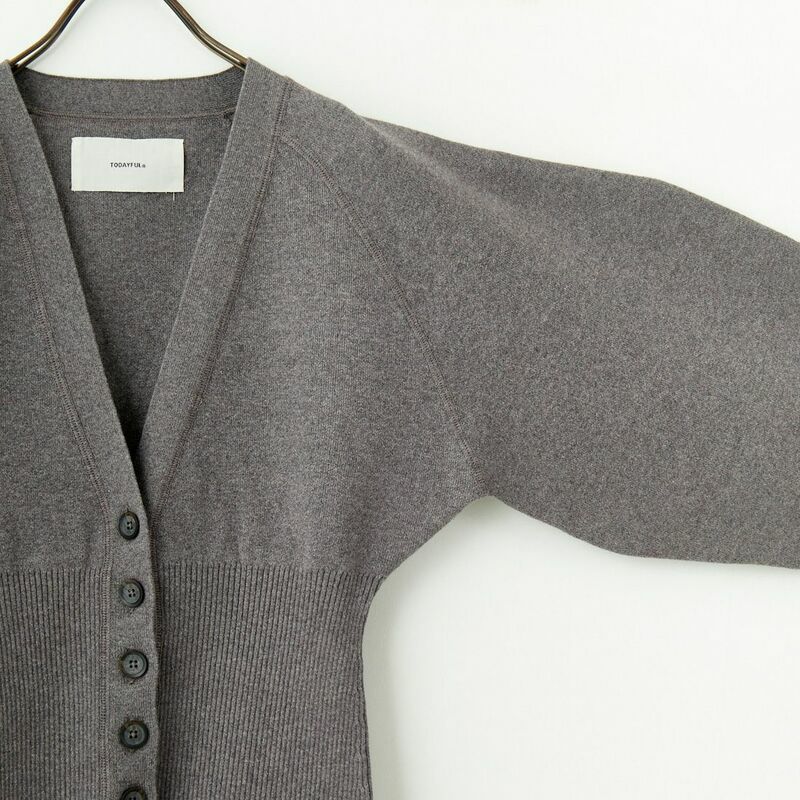 TODAYFUL Waistshape Knit Cardigan グレー セール】Waistshape Knit Cardigan（カーディガン/ボレロ）｜TODAYFUL
