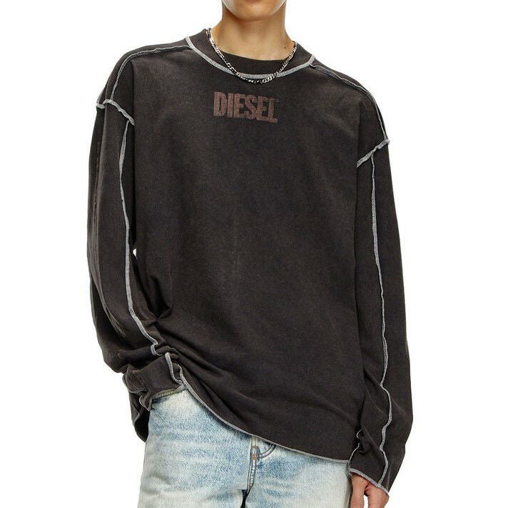 DIESEL/ディーゼル】T-CRAOR-LS(オーバーロックステッチロンT