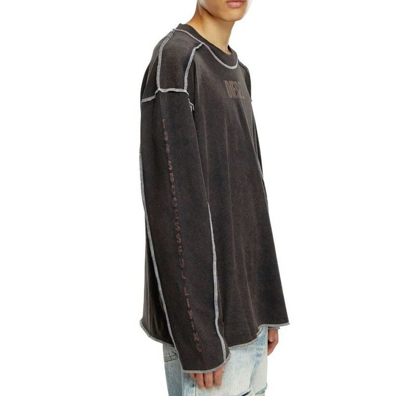 DIESEL/ディーゼル】T-CRAOR-LS(オーバーロックステッチロンT