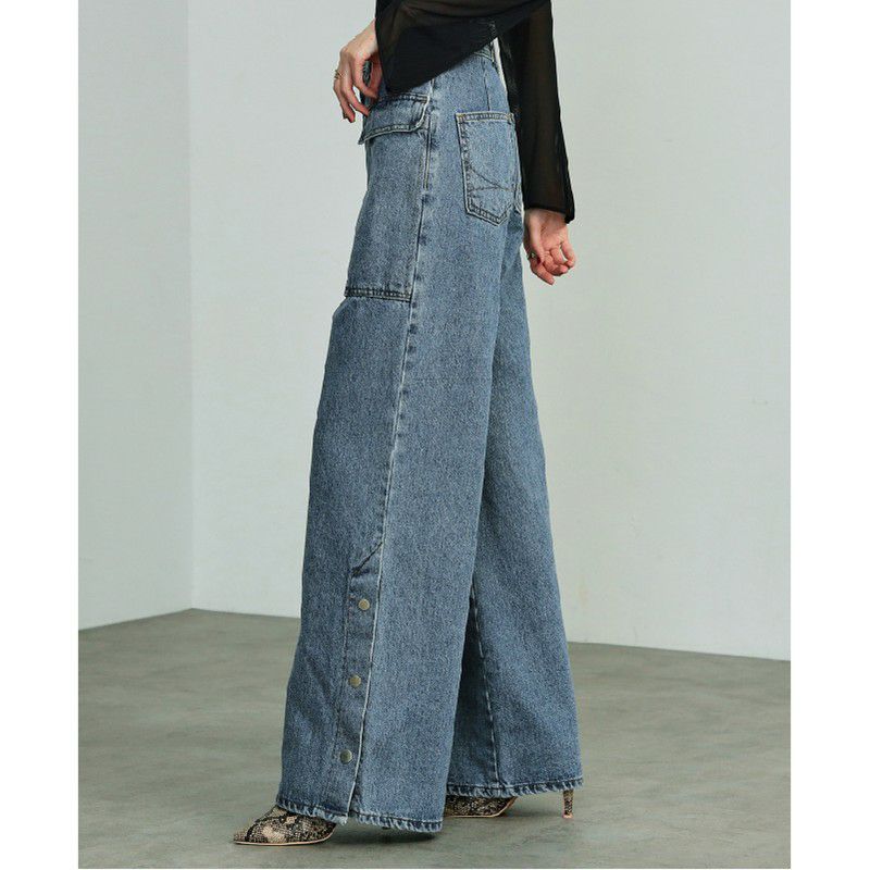 atelier SOMETHING/アトリエサムシング】BIG POCKET SLIT WIDE(ビッグ