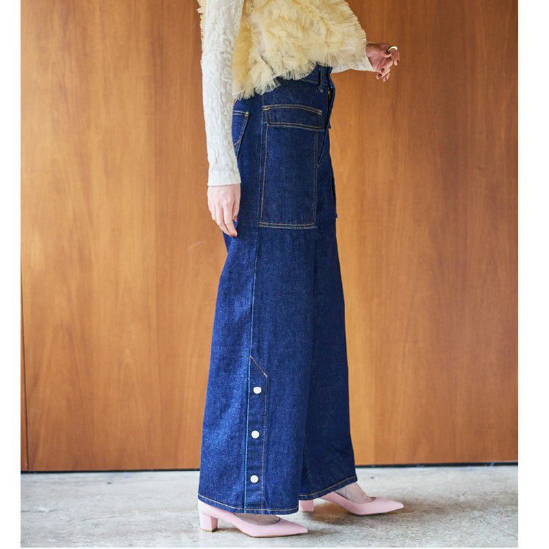 atelier SOMETHING/アトリエサムシング】BIG POCKET SLIT WIDE(ビッグ