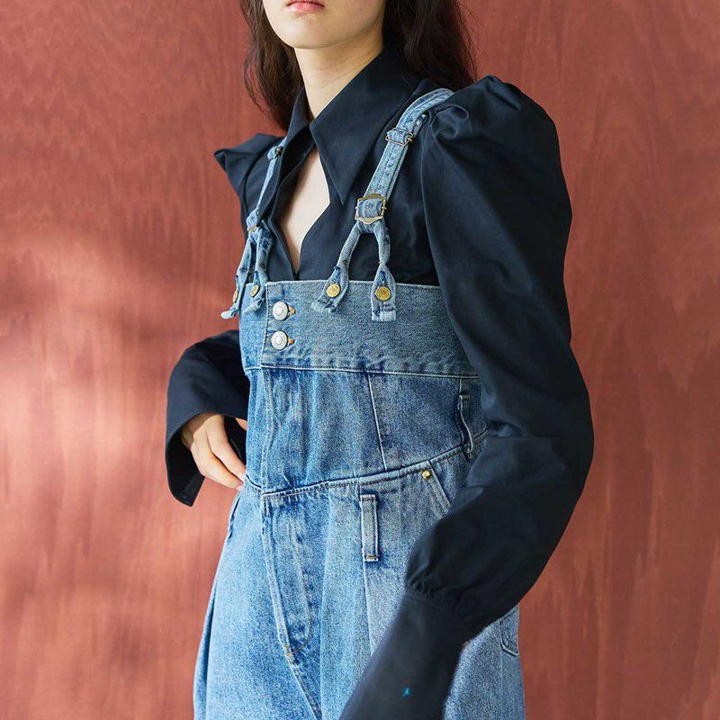 atelier SOMETHING/アトリエサムシング】LACE UP SALOPETTE(レース atelier SOMETHING/アトリエサムシング】LACE UP SALOPETTE(レース