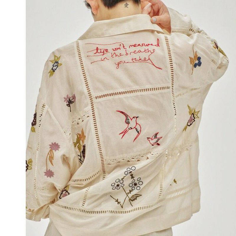 TODAYFUL/トゥデイフル】ウィメンズ Embroidery Patchwork Shirts(エン