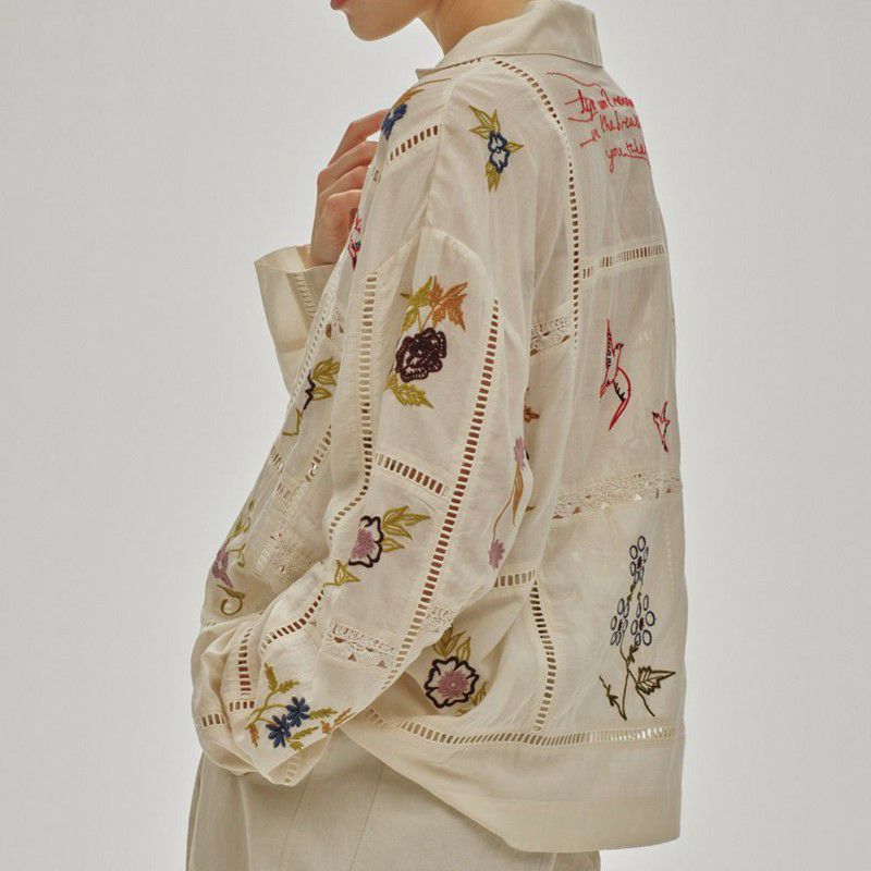 TODAYFUL/トゥデイフル】ウィメンズ Embroidery Patchwork Shirts(エン