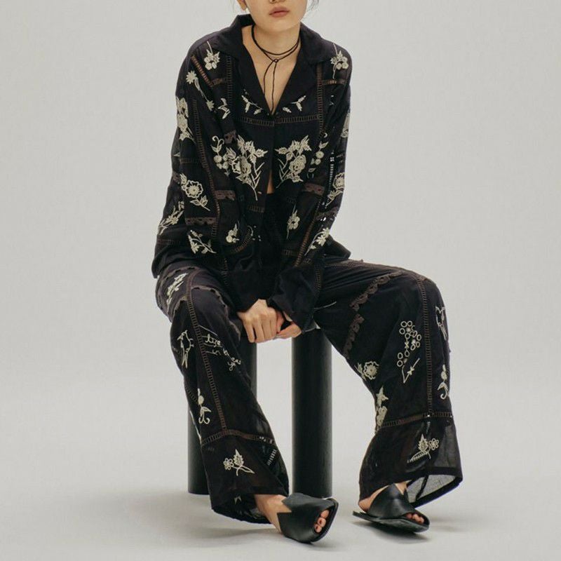 TODAYFUL/トゥデイフル】ウィメンズ Embroidery Patchwork Shirts(エン