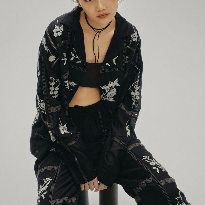 TODAYFUL/トゥデイフル】ウィメンズ Embroidery Patchwork Shirts(エン