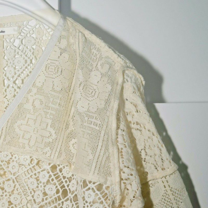 anuke/アンヌーク】ウィメンズ Patchwork Lace Cardigan(パッチワーク