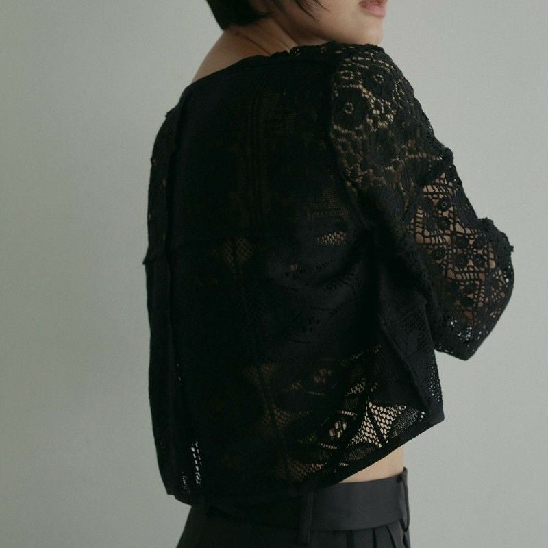 anuke/アンヌーク】ウィメンズ Patchwork Lace Cardigan(パッチワーク