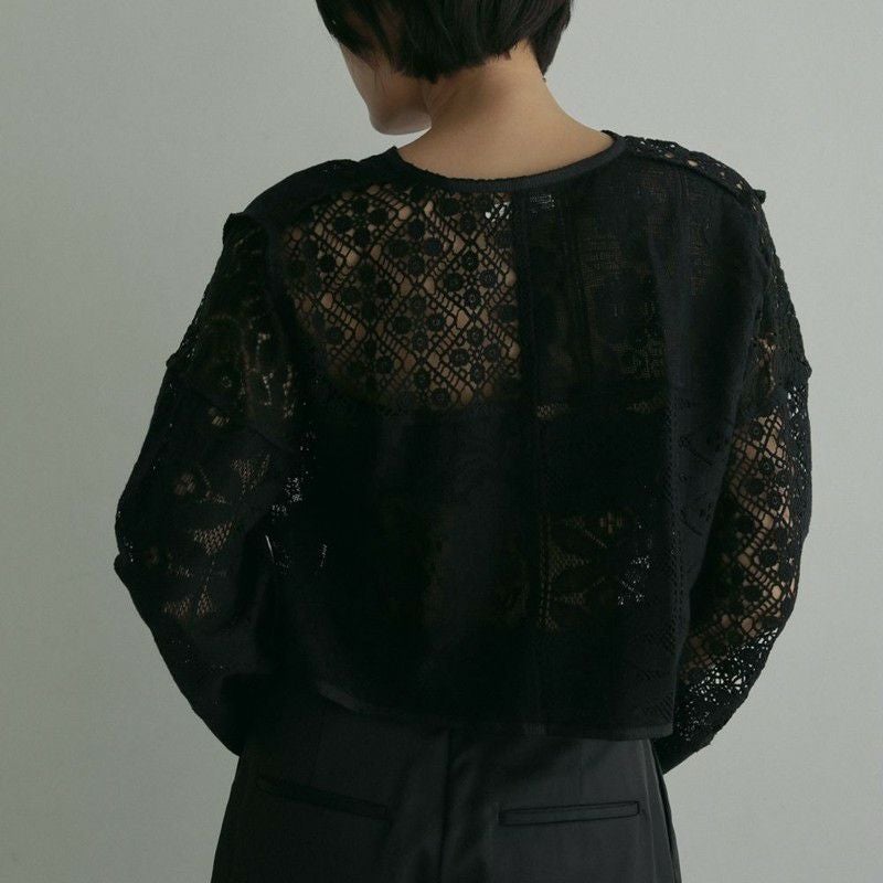 anuke/アンヌーク】ウィメンズ Patchwork Lace Cardigan(パッチワーク