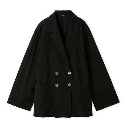 【新品】Mila Owen ミラオーウェン ベーシックシアージャケット　黒　近年 夏に『シアーなブルゾン』が役に立つ！程よく光沢感＆短丈が◎ | VERY