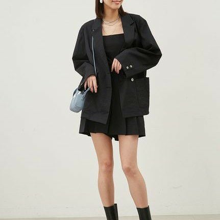 【新品】Mila Owen ミラオーウェン ベーシックシアージャケット　黒　近年 夏に『シアーなブルゾン』が役に立つ！程よく光沢感＆短丈が◎ | VERY