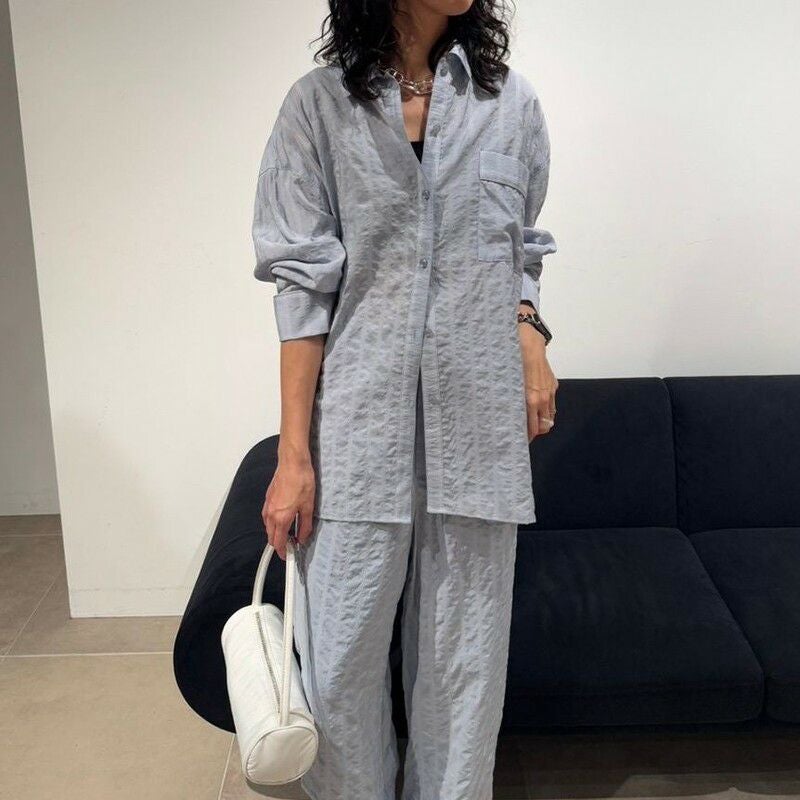 えみ出品 emmi パンツ eco ボリュームパラシュートパンツ/撥水/UVカット/接触冷