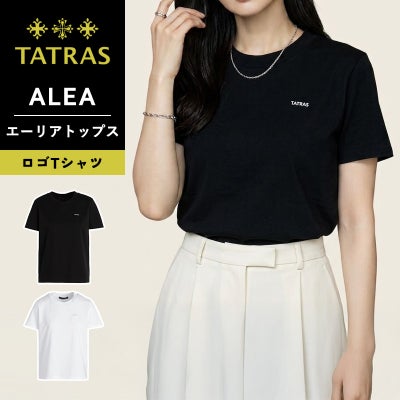 TATRAS/タトラス】ANDEZ(アンデス トップス)/スプレープリント風ロゴ 