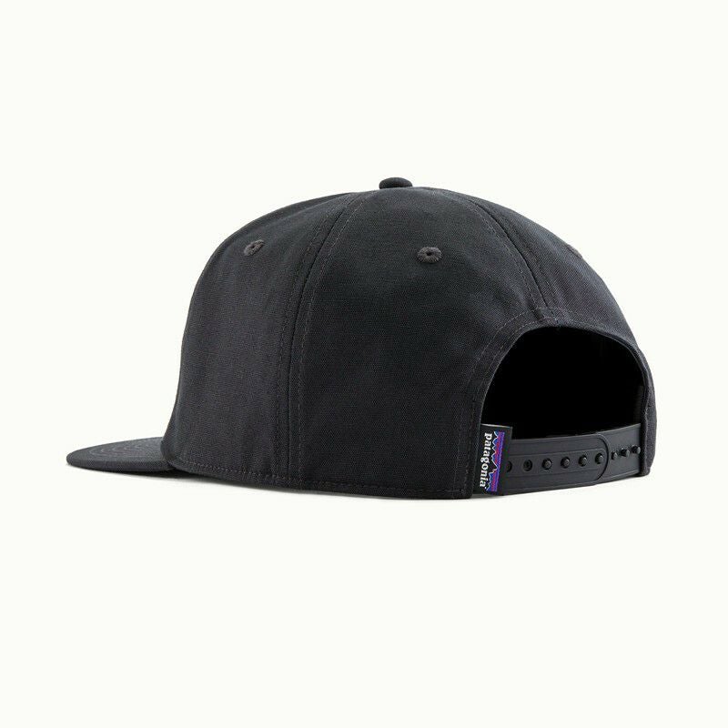patagonia パタゴニア ボードショーツ ラベル キャップ 波タグ パタゴニア ボードショーツ ラベル ファンフェアラー キャップ 黒