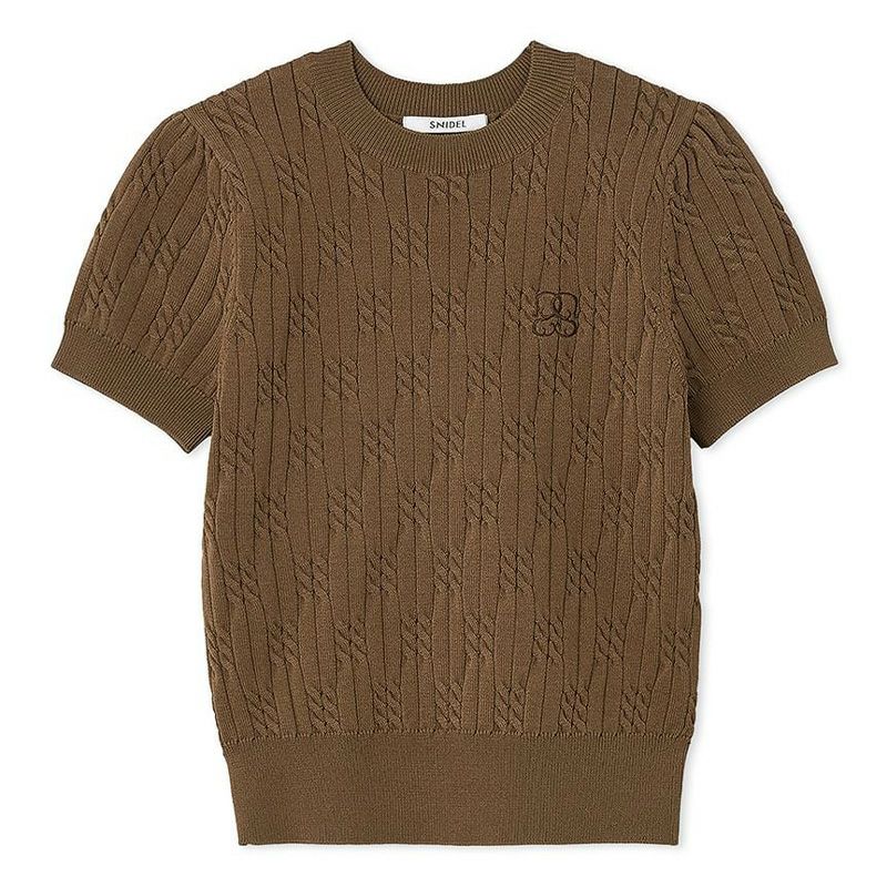 SNIDEL/スナイデル】Sustainableワンポイントニットプルオーバー