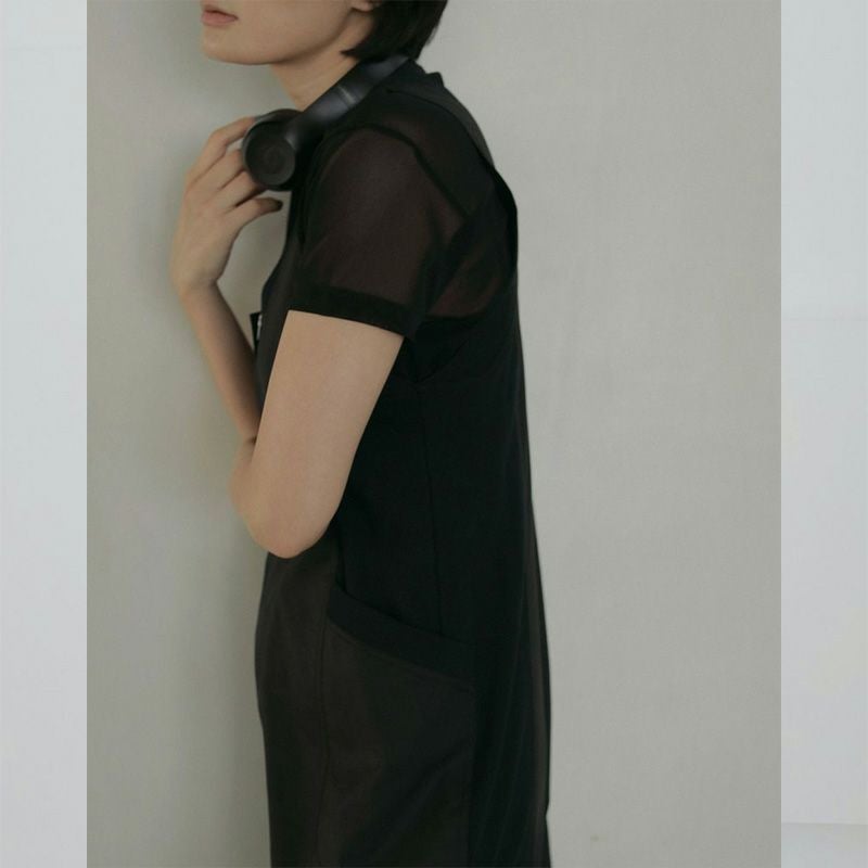 anuke/アンヌーク】Sheer Tulle T-shirts(シアーチュールTシャツ
