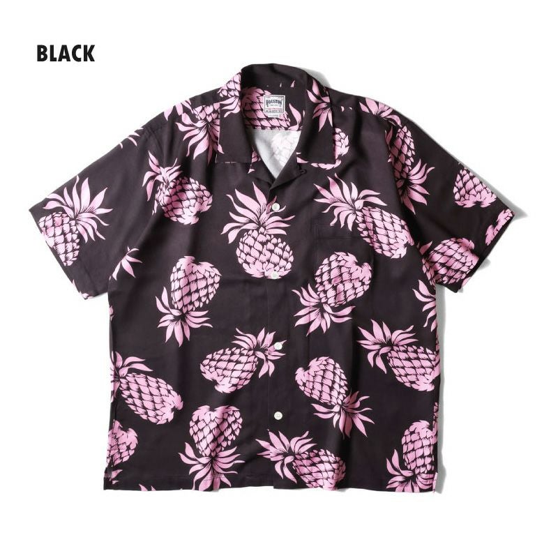 HOUSTON/ヒューストン】ALOHA SHIRT-PINEAPPLE(アロハシャツ-PINEAPPLE