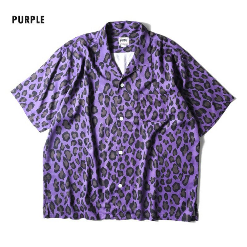 AtelierDreamyさま専用 HOUSTON/ヒューストン】ALOHA SHIRT-LEOPARD(アロハシャツ-レオパード