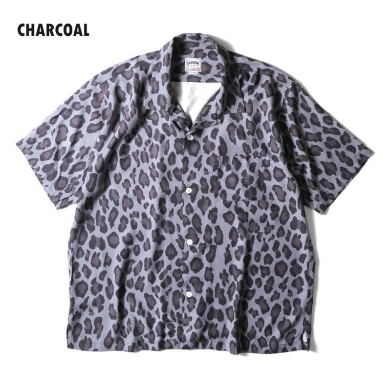 HOUSTON/ヒューストン】ALOHA SHIRT-LEOPARD(アロハシャツ-レオパード