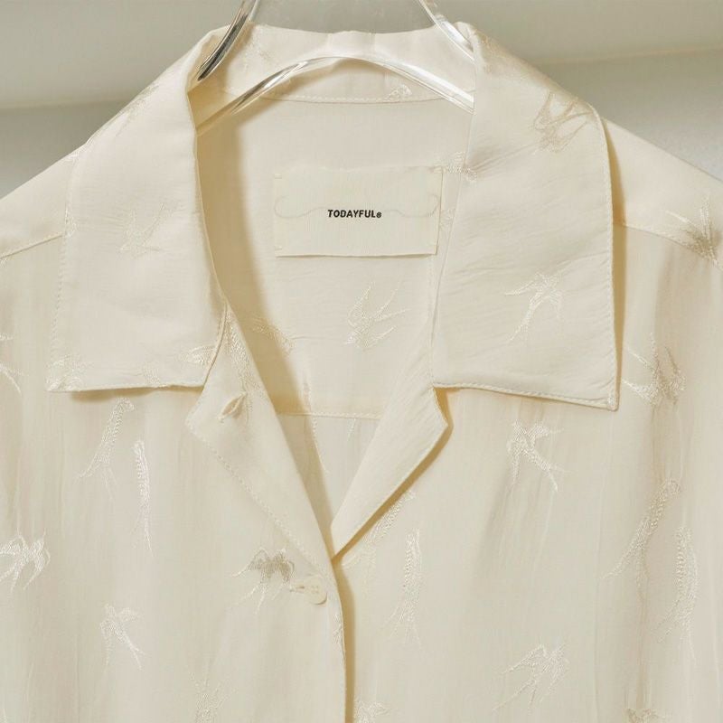 TODAYFUL/トゥデイフル】Swallow Satin Shirts・12510425