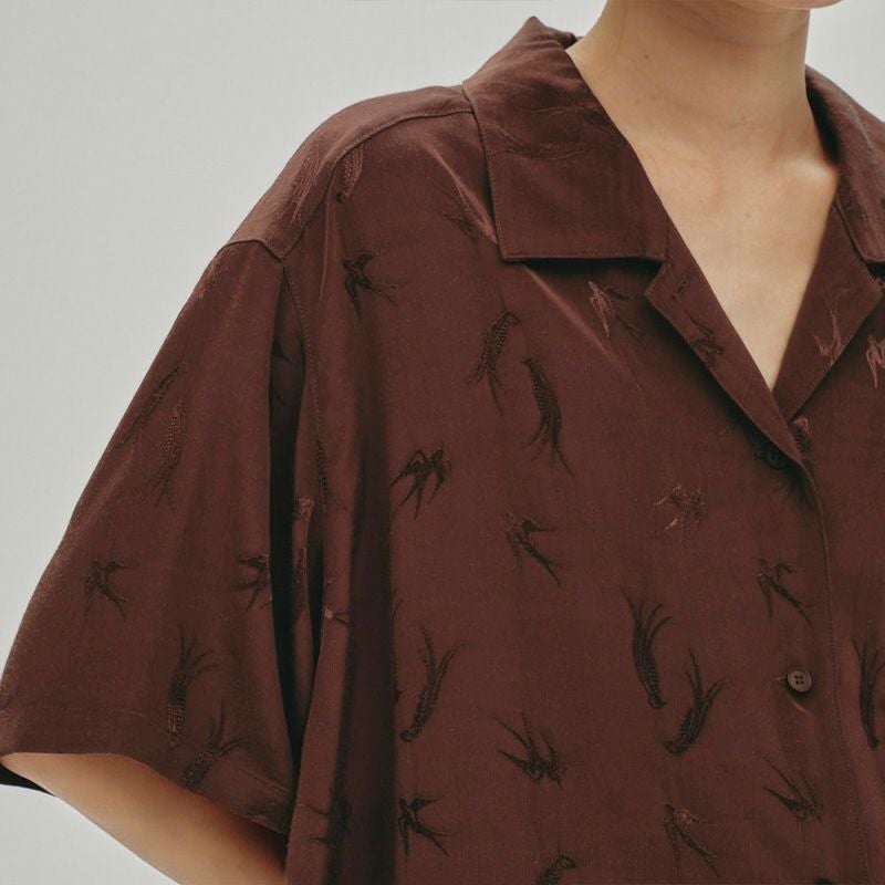 TODAYFUL/トゥデイフル】Swallow Satin Shirts・12510425