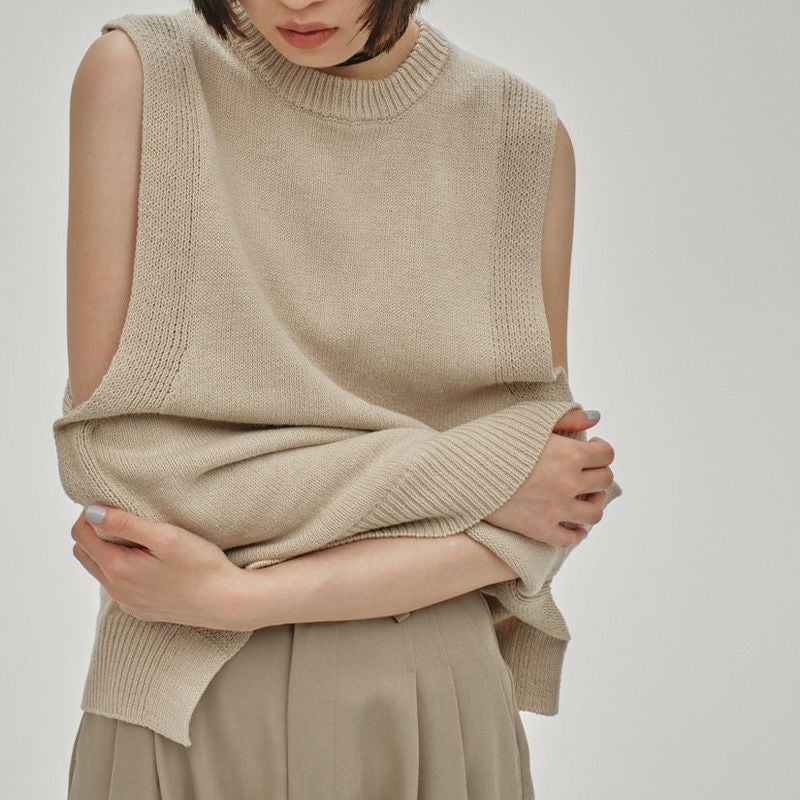 TODAYFUL/トゥデイフル】Cottonlinen Knit Vest・12510512