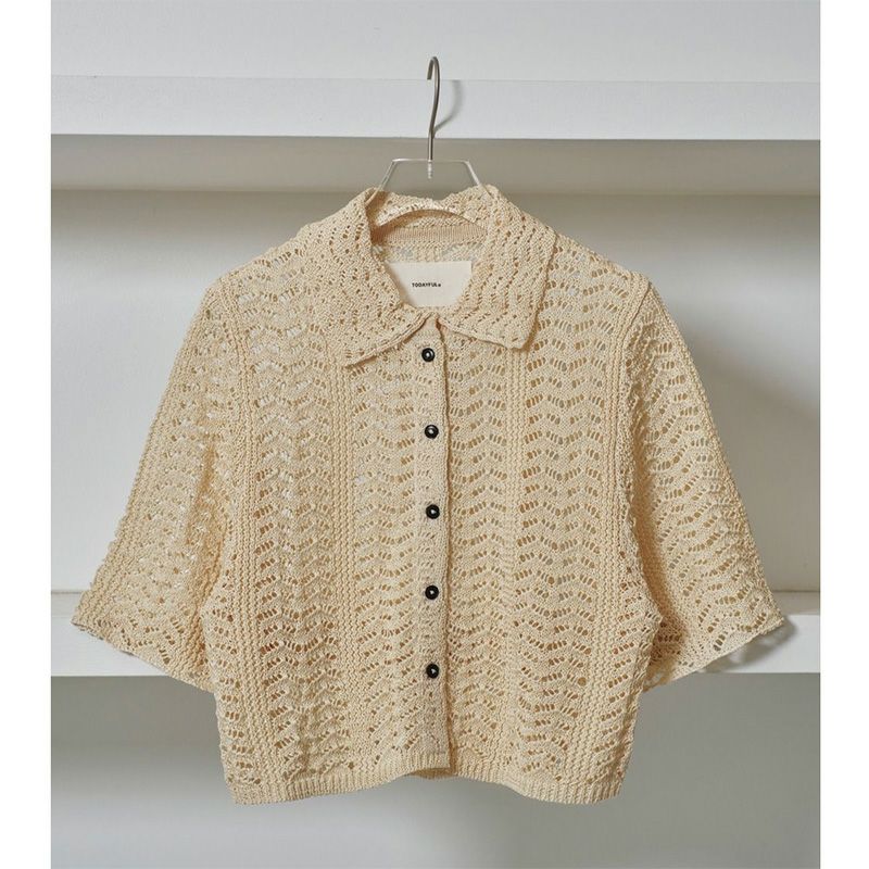 TODAYFUL/トゥデイフル】Lace Knit Shirts(レースニットシャツ)・12510516